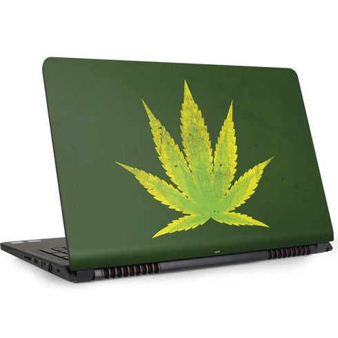 Marijuana Leaf Light Green Dell Inspiron Skin